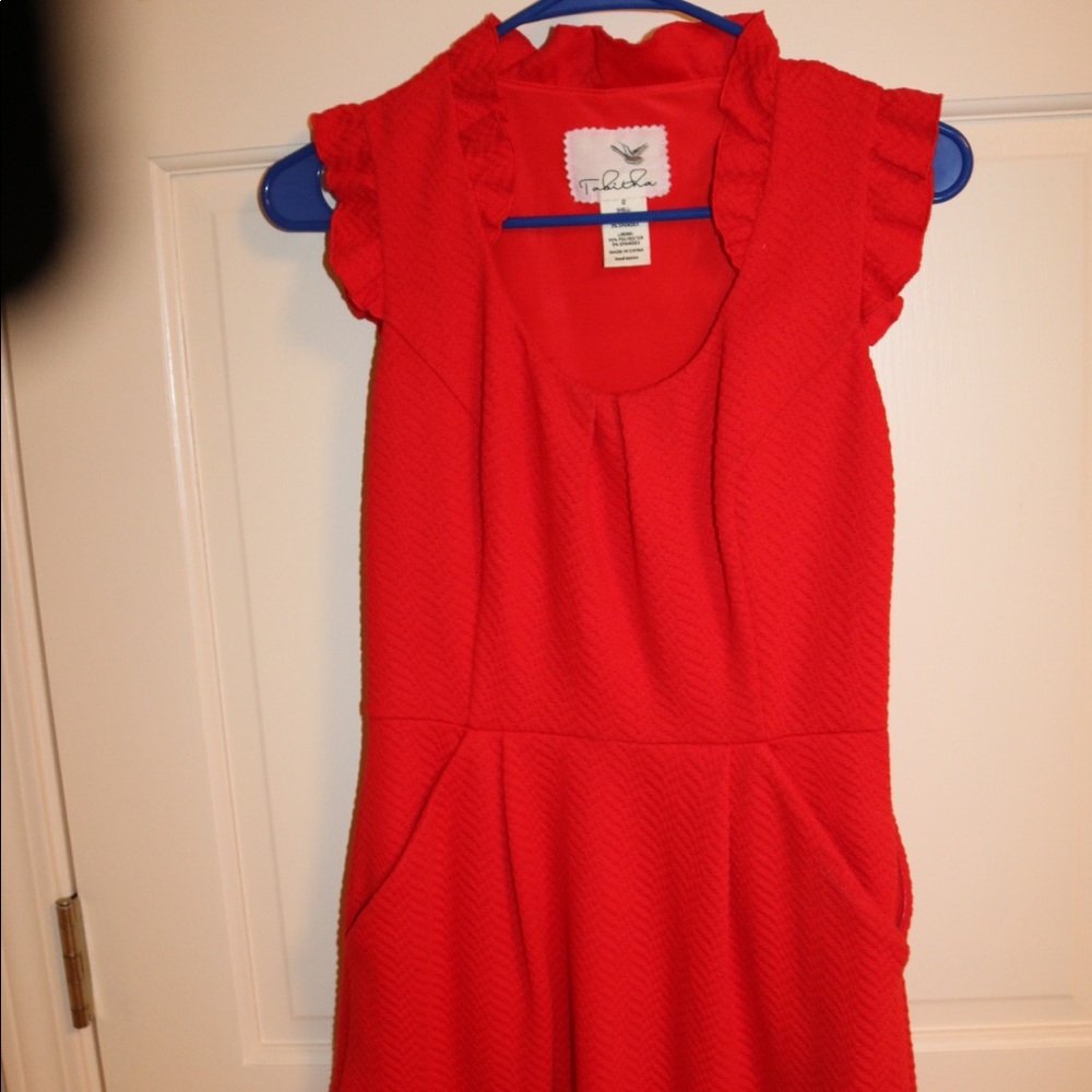Stunning Anthropologie Red dress